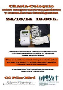 Cartel charla contadores